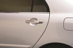 Накладки на дверные ручки Corolla с отверстием для чипа (нерж. 4 двери)