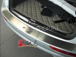 Накладка на задний бампер S-Line Audi Q5 (нержавейка)