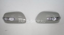 Накладки на зеркала с повторителями поворотов Camry ACV40 (белые, черные или под покраску)