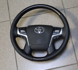 Руль для LC200 в стиле 2019 (руль, кнопки+airbag)
