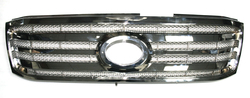 Решетка радиатора lc100 02-05 хромированная с сеткой