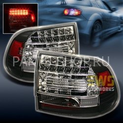 Светодиодные фонари черные Porsche Cayenne