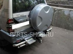 Защита заднего бампера Toyota Prado 90 углы+подножки+фаркоп